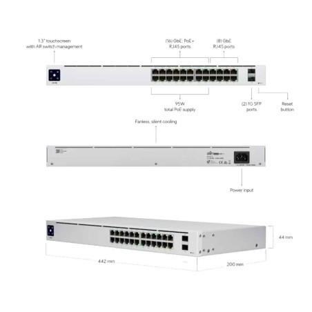 Switch Poe Unifi 24 Puertos