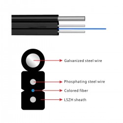 Fibra Drop 1 hilos 2km