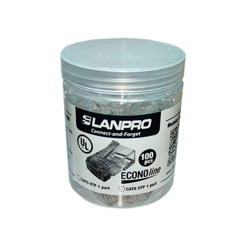 Conector RJ45 Cat6 100 unds